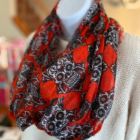 DAY OF THE DEAD, INFINITY SCARF - Picture 2 of 3